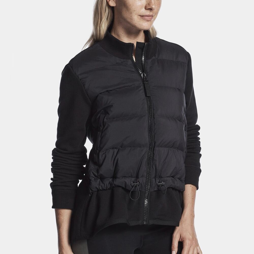James Perse x Yosemite Mixed Media Jacket Zip Puffer Black Size 1 US Small - Picture 1 of 16